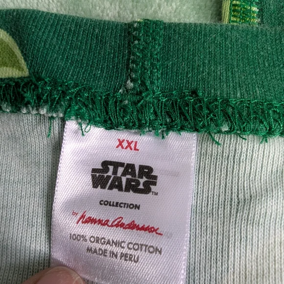 Hanna Andersson Baby Grogu Adult Long John Pajama Pant XXL - Picture 4 of 6